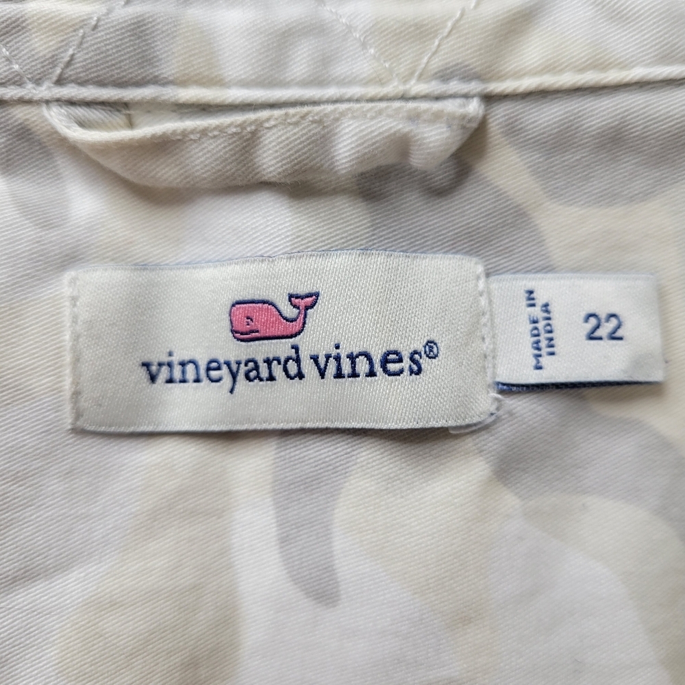 Vineyard Vines Light Gray Camo Shirt Dress - Picture 5 of 10